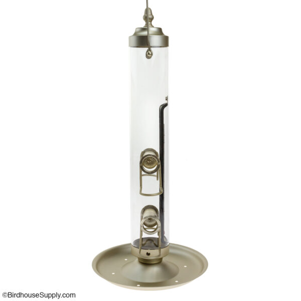 Conant Custom Brass Satin Bird Feeder with Thermometer - 21 inch